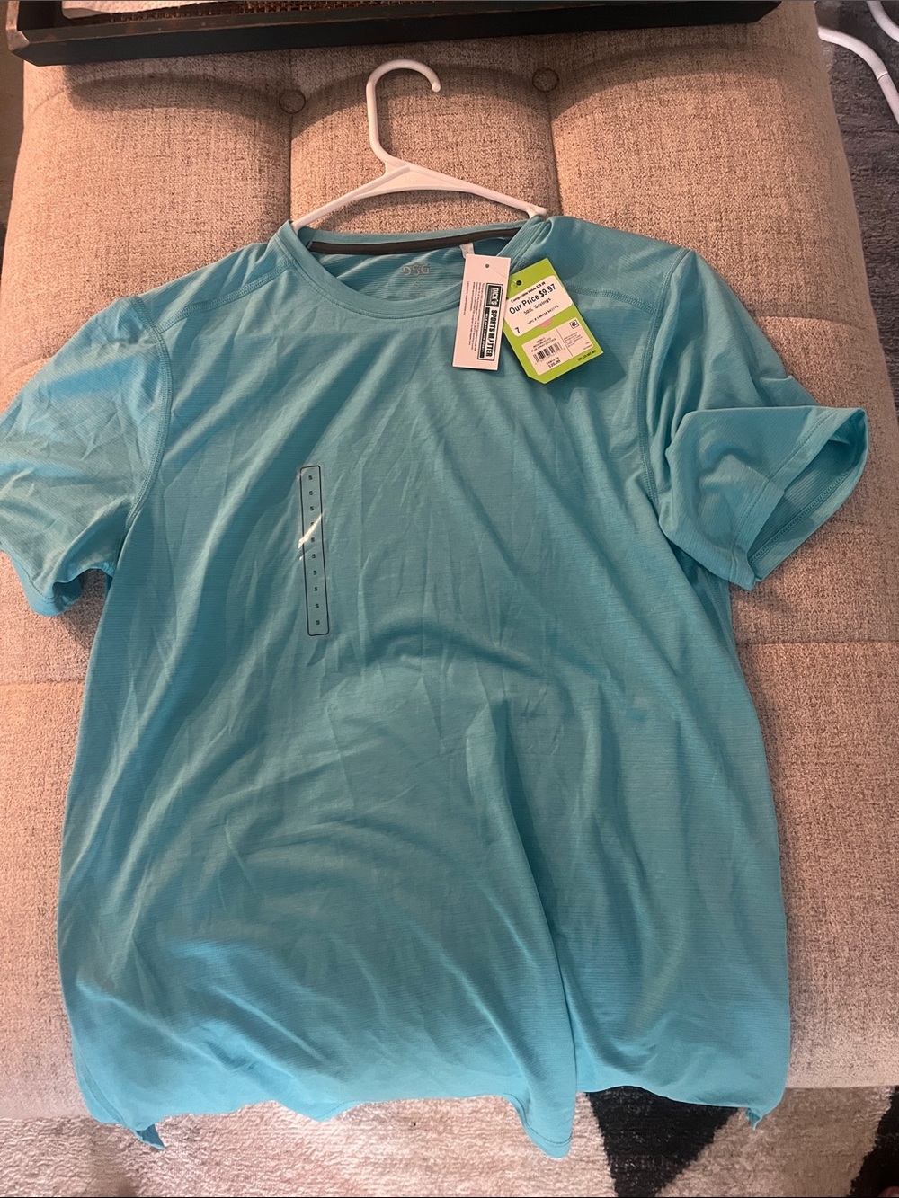 DSG Men’s Aqua Short-Sleeve Performance Tee